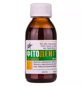 Фітодент настойка по 100 мл у флаконі