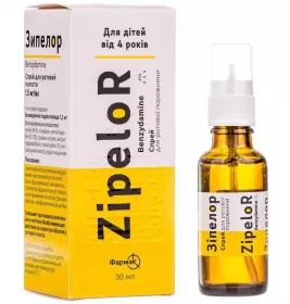 Зіпелор спрей 1,5 мг/мл по 30 мл у флаконі