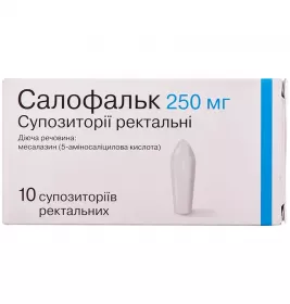 Салофальк свечи по 250 мг 10 шт. (5х2)