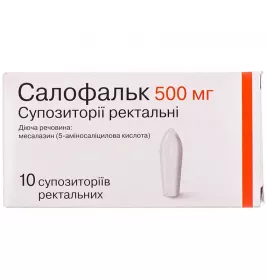 Салофальк свечи по 500 мг 10 шт. (5х2)