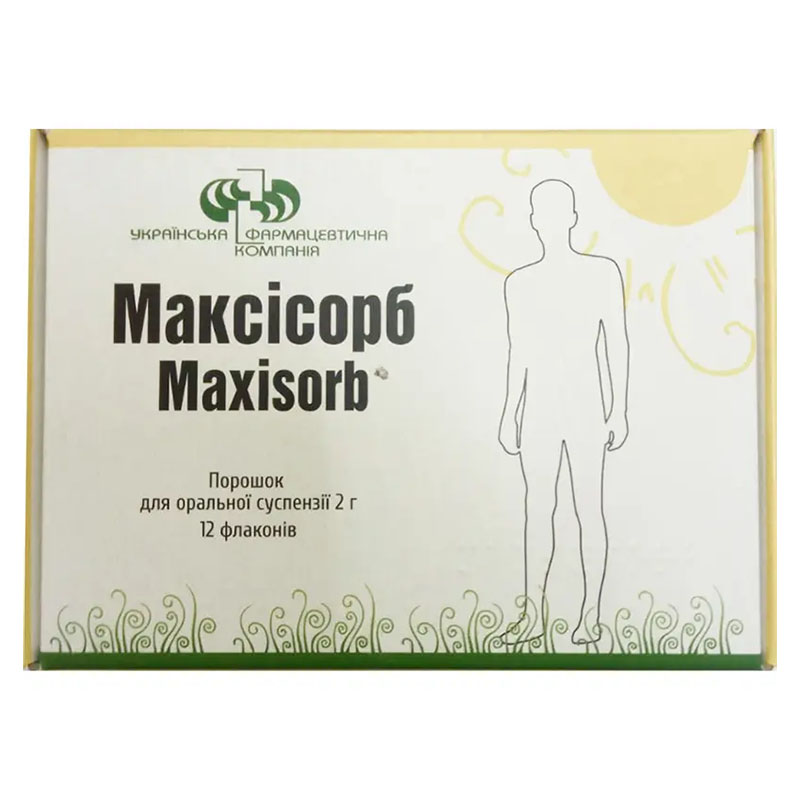 Максісорб порошок по 2 г у флаконі 12 шт.