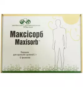 Максісорб порошок по 2 г у флаконі 12 шт.