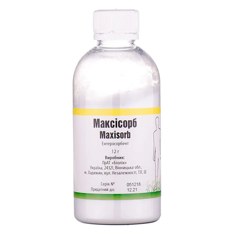 Максісорб порошок по 12 г у флаконі 1 шт.