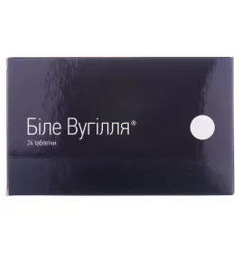 Вугілля біле таблетки по 210 мг 24 шт. - Омніфарма