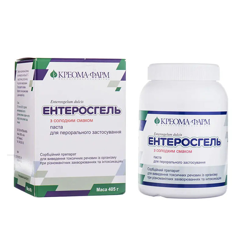 Ентеросгель паста з солодким смаком 69.9 г/100 г по 405 г у контейнері
