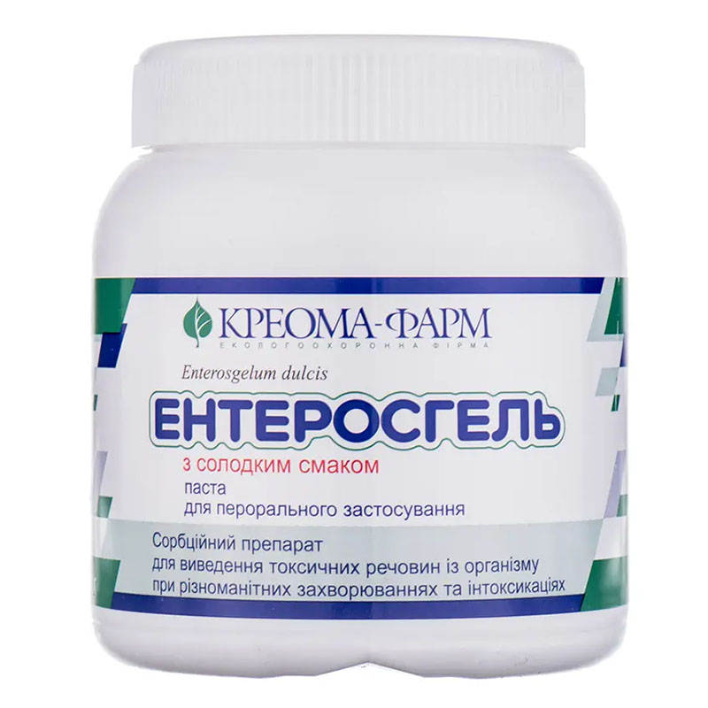 Энтеросгель паста со сладким вкусом 69.9 г/100 г по 270 г в контейнере