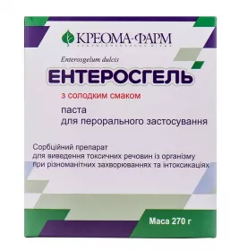 Ентеросгель паста з солодким смаком 69.9 г/100 г по 270 г у контейнері