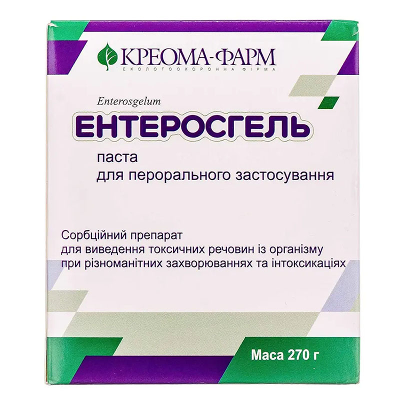 Ентеросгель паста 70 г/100 г по 270 г у контейнері