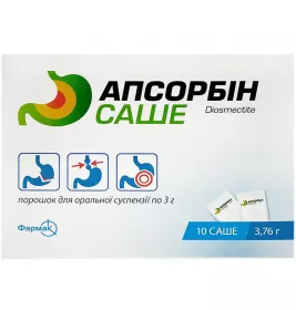 *Апсорбін пор. орал. саше №10 Фармак