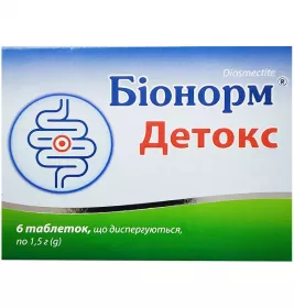 Біонорм Детокс таблетки по 1.5 г 6 шт.