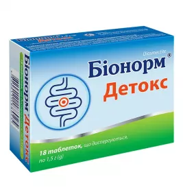 Біонорм Детокс таблетки по 1.5 г 18 шт. (6х3)