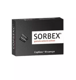 Сорбекс капсули по 0.25 г 10 шт.
