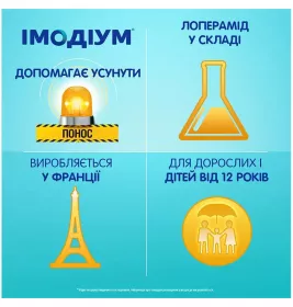Імодіум капсули по 2 мг 20 шт.