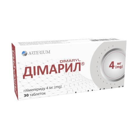 Димарил табл. 4мг №30 Димарил табл. 4мг №30
