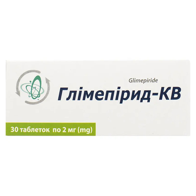 *Глимепирид-КВ табл.2мг №30 *Глимепирид-КВ табл.2мг №30