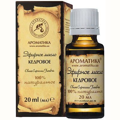 *Олія Ароматика ефірна кедрова 20мл