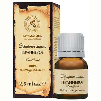*Олія Ароматика ефірна геранієва 2,5 мл