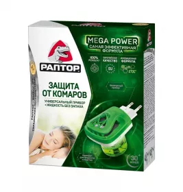 РАПТОР Комплект (прилад+ліквід 30 ночей підвищена ефективність)