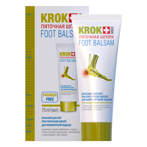 Бальзам Крок Мед п'яткова шпора для ніг 75 мл