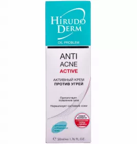 *Крем Hirudo Derm Oil Problem активный от угрей 50мл