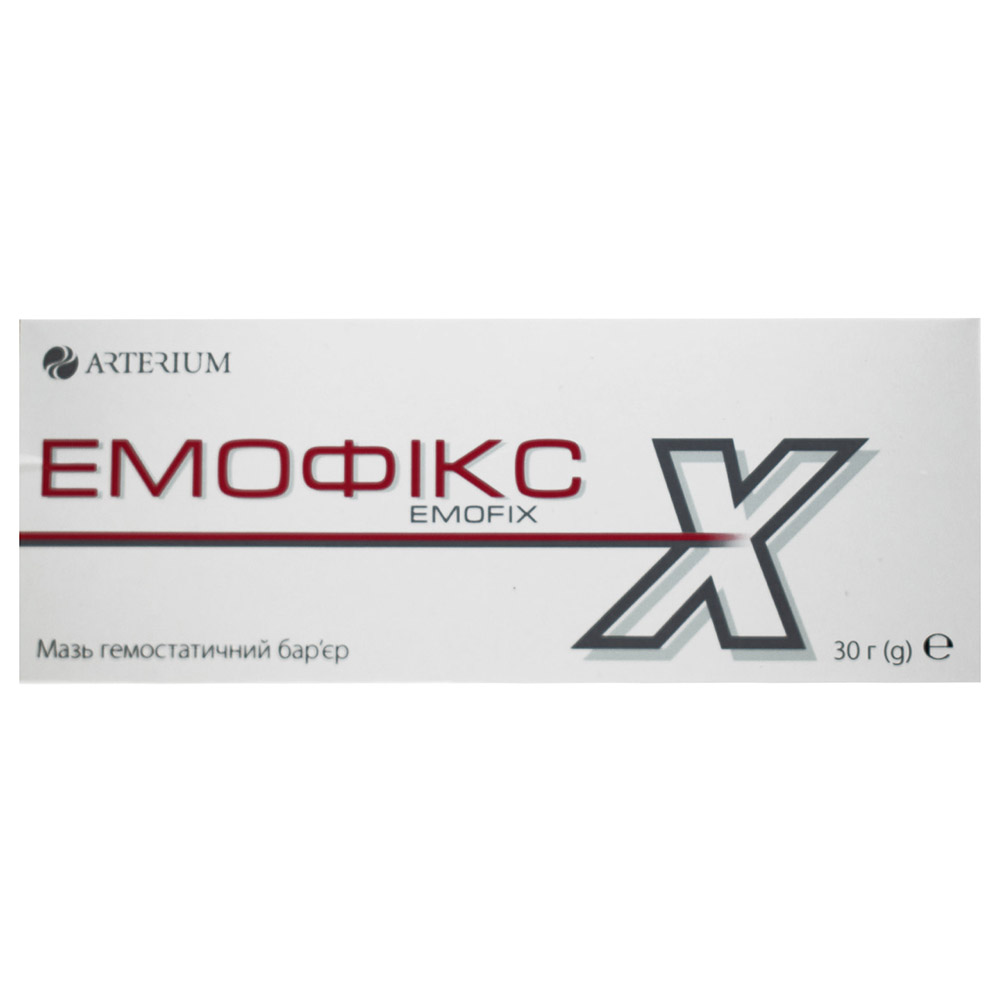 Емофікс мазь гемостатичний бар`єр туб.30г з аплікатором №1