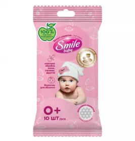 Серветки вологі Smile Вaby №10 для немовлят