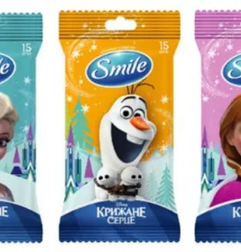 Серветка Smile волога Frozen mix WHITE №15