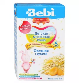 *Каша Bebi Премиум овсяная с курагой 250 г