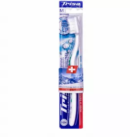 *Зубна щетка Trisa Pearl White щетина средней жесткости
