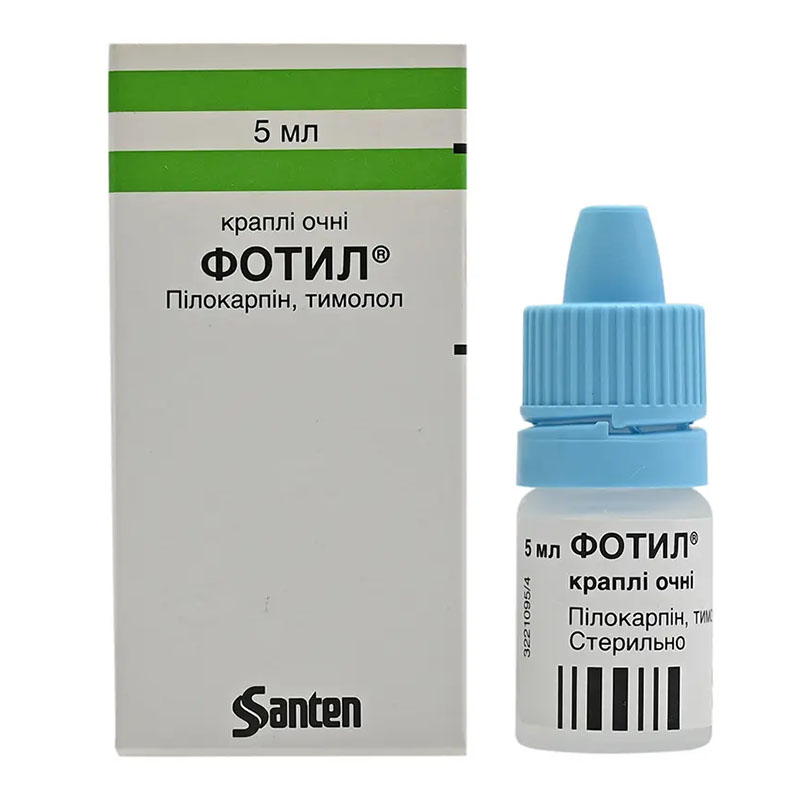 Фотіл краплі очні по 5 мл у флаконі
