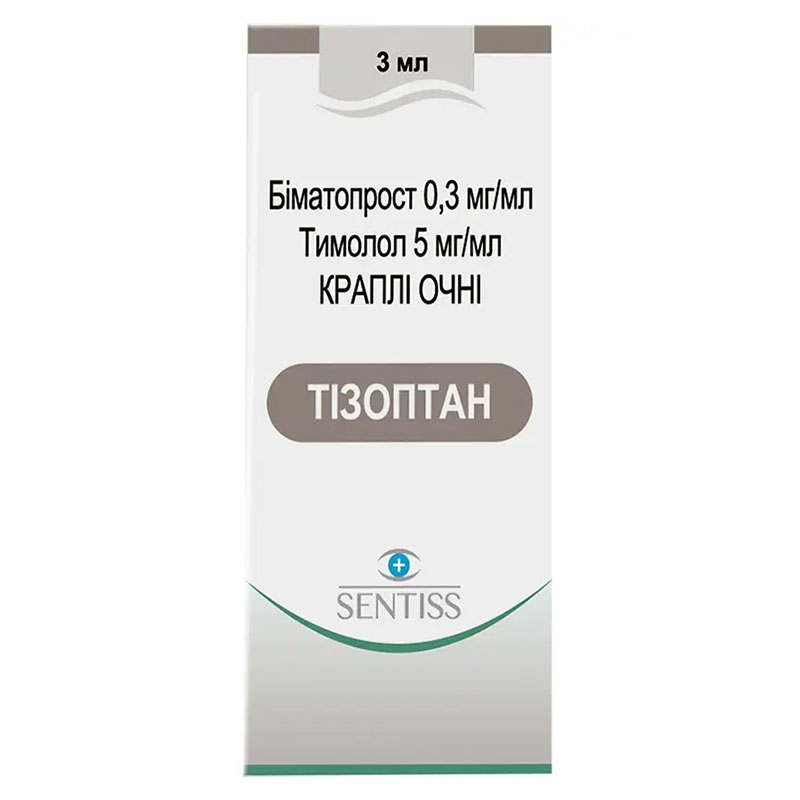 Тізоптан краплі очні по 3 мл у флаконі 1 шт.