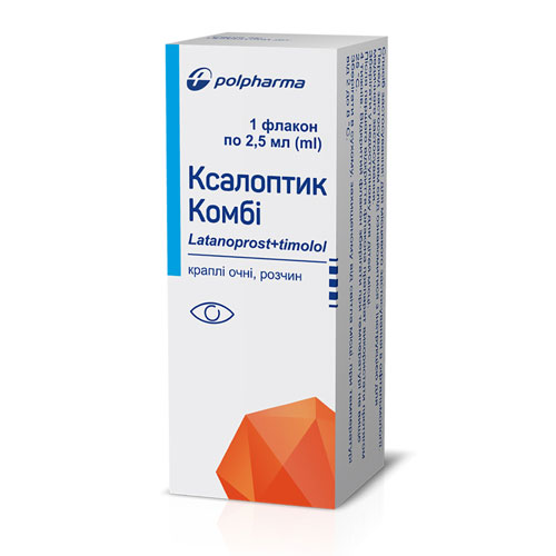 Ксалоптик Комби капли глазные по 2.5 мл во флаконе 1 шт. Ксалоптик Комби капли глазные по 2.5 мл во флаконе 1 шт.