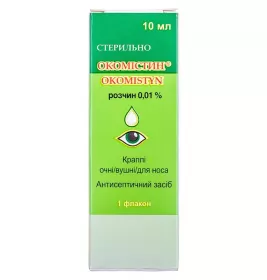 Окомістин краплі очні 0.01% по 10 мл у флаконі 1 шт.
