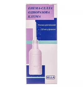Енема-Селла одноразова клізма ректальний розчин 16 г/6 г по 120 мл у флаконі 1 шт.