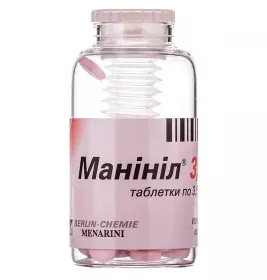 Манініл 3,5 таблетки по 3.5 мг 120 шт. у флаконі
