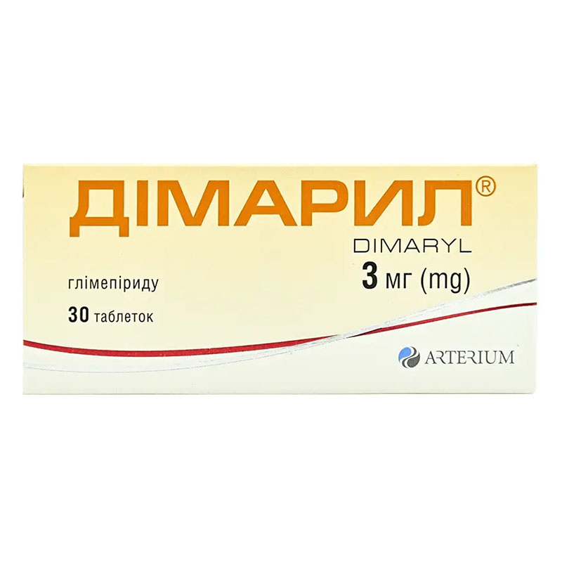 Димарил табл. 3мг №30 Димарил табл. 3мг №30