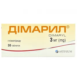 Димарил табл. 3мг №30