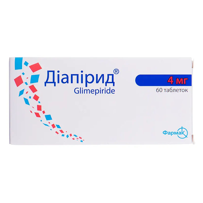 Діапірид таблетки по 4 мг 60 шт. (10х6)