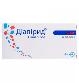 Діапірид таблетки по 4 мг 60 шт. (10х6)