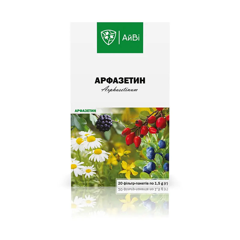 Арфазетин сбор по 1.5 г в фильтр-пакетиках 20 шт. - АйВи Арфазетин сбор по 1.5 г в фильтр-пакетиках 20 шт. - АйВи