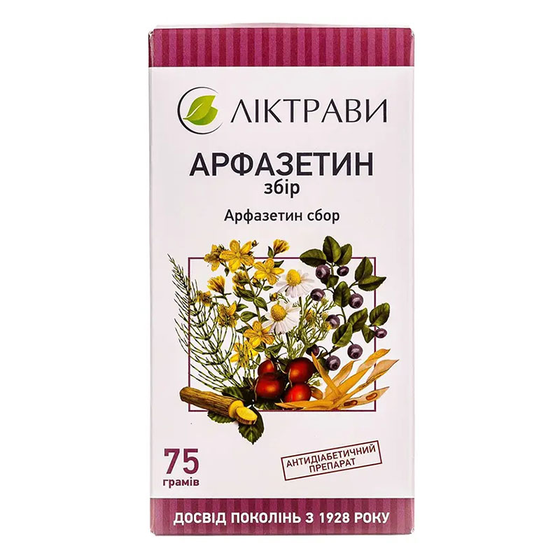 Арфазетин збір по 75 г у пачці - Ліктрави