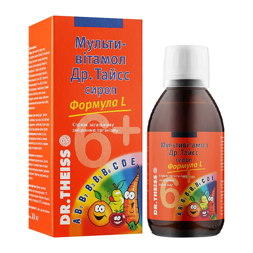 Мультивітамол Др. Тайсс Формула L сироп по 200 мл у флаконі 1 шт.