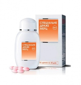 Спеціальне драже Мерц для здоров'я шкіри, волосся та нігтів флакон 60 шт.