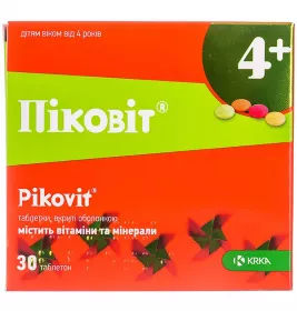 Пиковит таблетки 30 шт. (15х2)