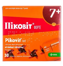Пиковит форте таблетки 30 шт. (15х2)