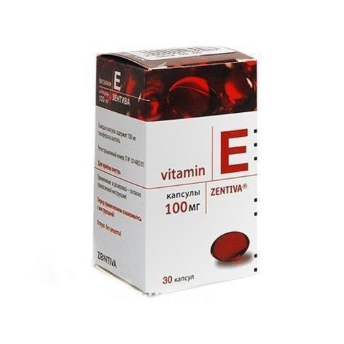 Вітамін Е капсули по 100мг 30 шт.