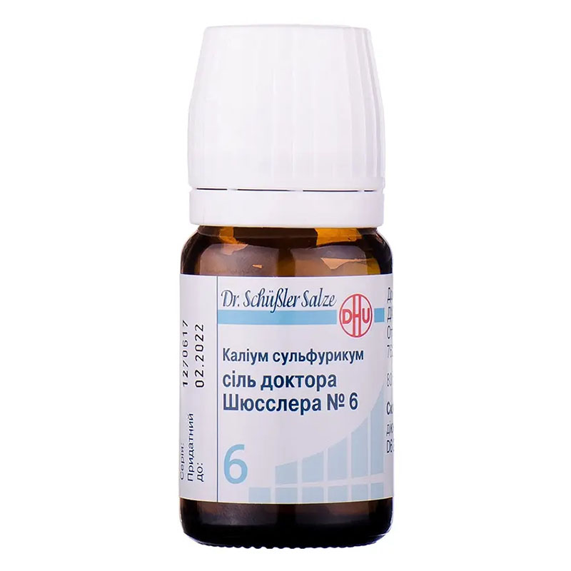 Калиум сульфурикум соль доктора Шюсслера №6 таблетки 80 шт. во флаконе