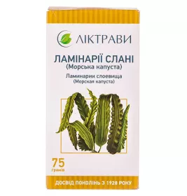 Ламінарії слані (морська капуста) слані по 75 г у пачці