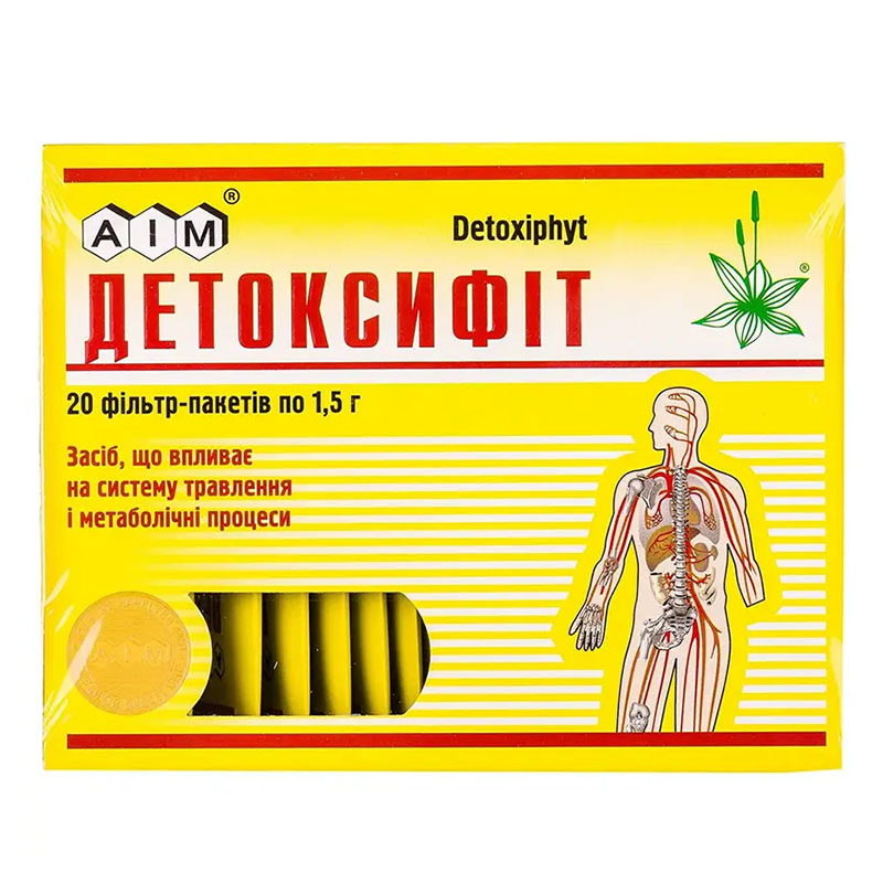 Фіточай Детоксифіт збір по 1.5 г у фільтр-пакетиках 20 шт.