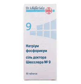 Натріум фосфорикум сіль Доктора Шюсслера №9 таблетки 80 шт. у флаконі